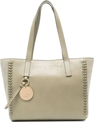 Whipstitch Leather Tote Bag