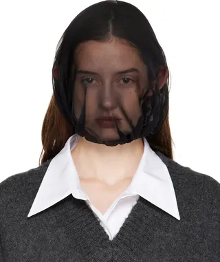 Maison Margiela Black Self-Tie Mask