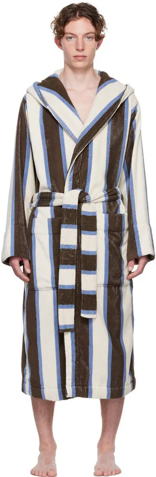 Tekla Multicolor Organic Cotton Bathrobe