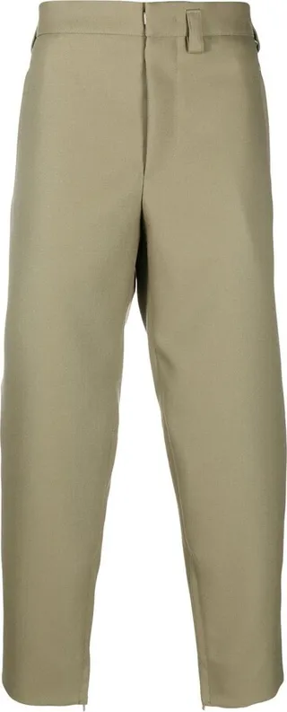 Wool Straight-Leg Trousers