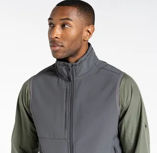 Craghoppers Craghoppers Mens Expert Basecamp Softshell Body Warmer (Carbon Grey) - Grey