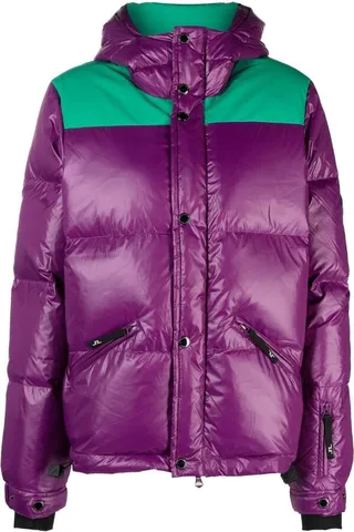 Solar colour-block padded jacket