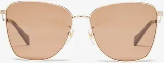Oversized Butterfly Metal Sunglasses