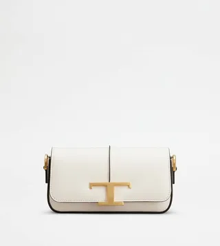 T Timeless Crossbody Bag in Leather Mini