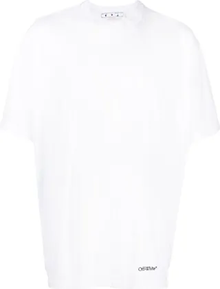 Scribble Diag print T-shirt