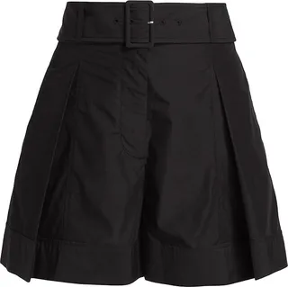 Poplin Belted Utility Shorts