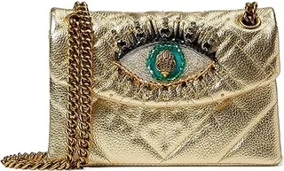 Kurt Geiger London Leather Mini Kensington Eye (Gold) Handbags