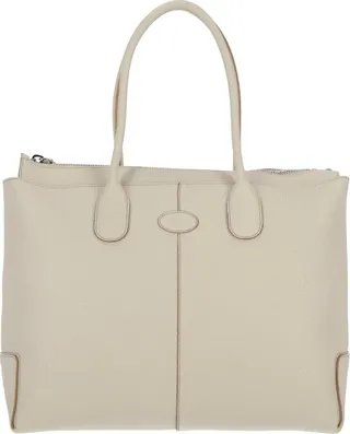Tod's Logo Stamp Medium Tote Bag