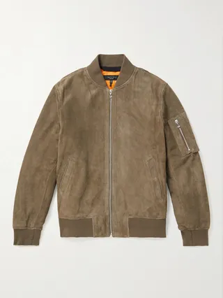 Manston Suede Bomber Jacket