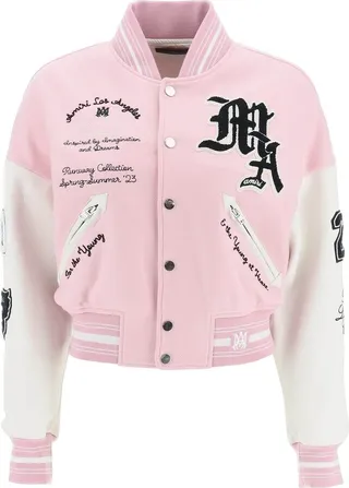 Amiri Logo Patch Bomber Jacket