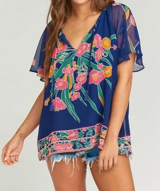 Cait Tassel Tunic in Bouquet Bundle