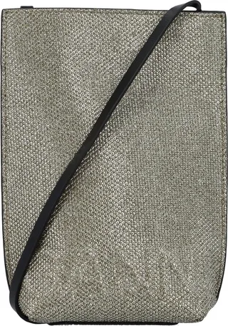 Ganni Banner Glitter Embellished Strapped Shoulder Bag