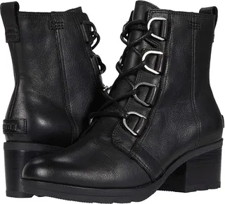 SOREL Cate Lace (Black) Women's Lace-up Boots