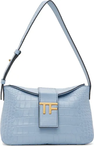TOM FORD Blue Croc Bag