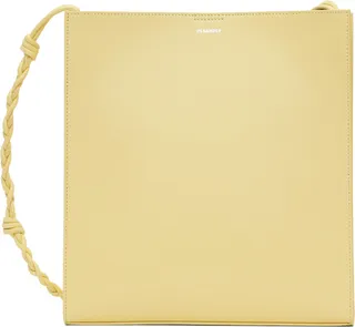Jil Sander Yellow Medium Tangle Shoulder Bag