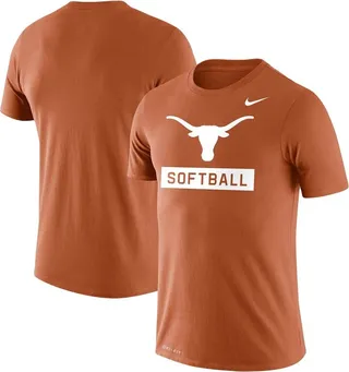 Men's Nike Texas Orange Texas Longhorns Softball Drop Legend Performance T-shirt