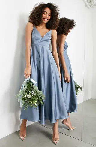 Satin Sheath Cocktail Dress