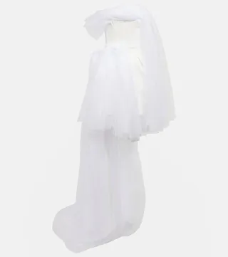 Evermore strapless tulle minidress