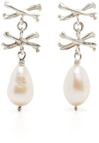 Rumbullion pearl drop earrings