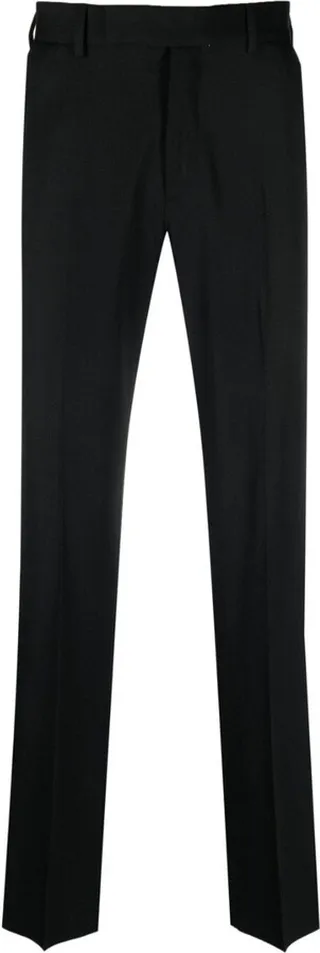 Mid-Rise Straight-Leg Pants