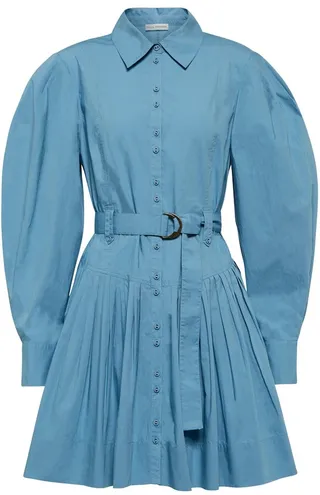 Vivienne cotton puff-sleeve minidress