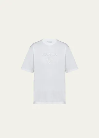 Men's Silicone-Logo Boxy T-Shirt