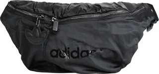 Satin Waistbag Oversized Bum Bag Black