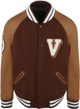 Valentino Buttoned Long-Sleeved Bomber Jacket