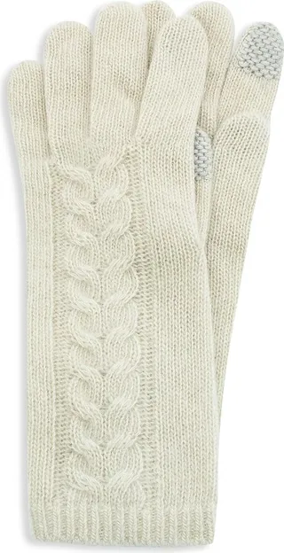 Cable Knit Cashmere Gloves