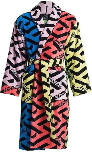 Logo Cotton Bathrobe