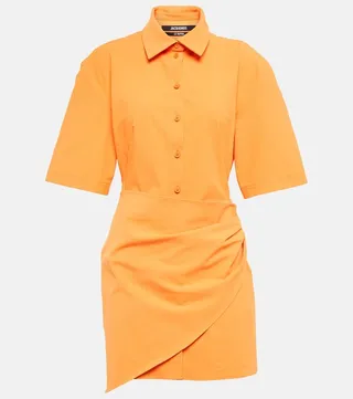 La Robe Camisa cotton-blend minidress