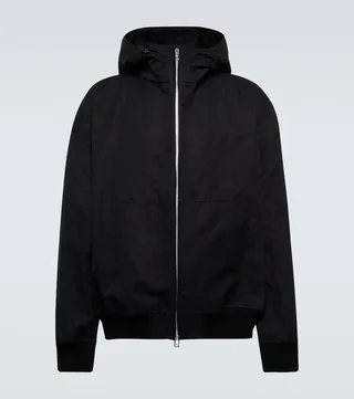 Metal cotton hooded jacket