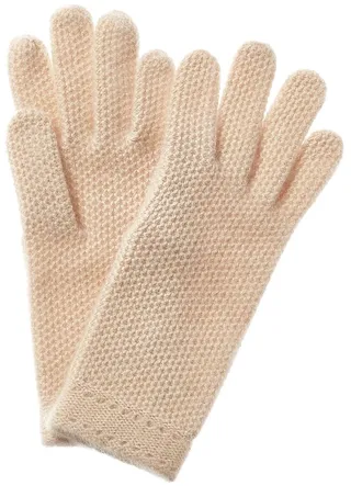Phenix Honeycomb Knit Cashmere Gloves