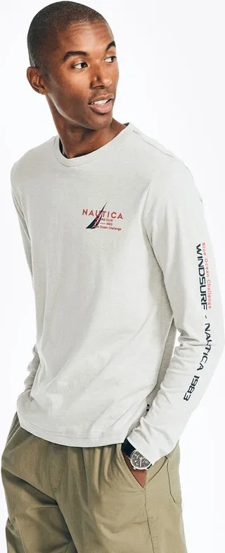 Sustainably Crafted Graphic Long-Sleeve T-Shirt