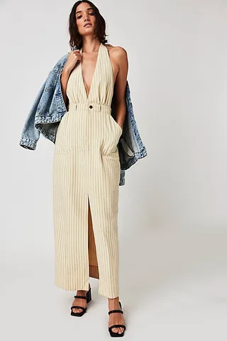 Take A Chance Halter Midi Dress by Free People