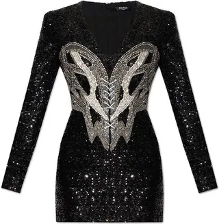 Balmain Short Embroidered Dress