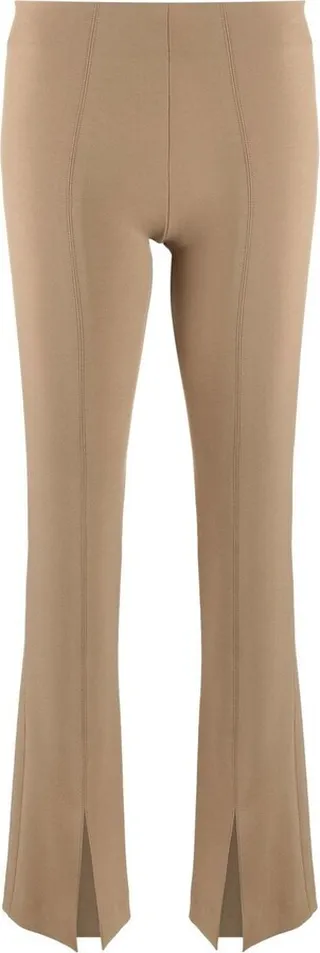 High-Waist Split-Hem Trousers