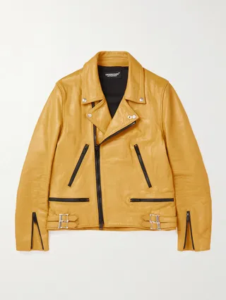 Slim-Fit Leather Jacket