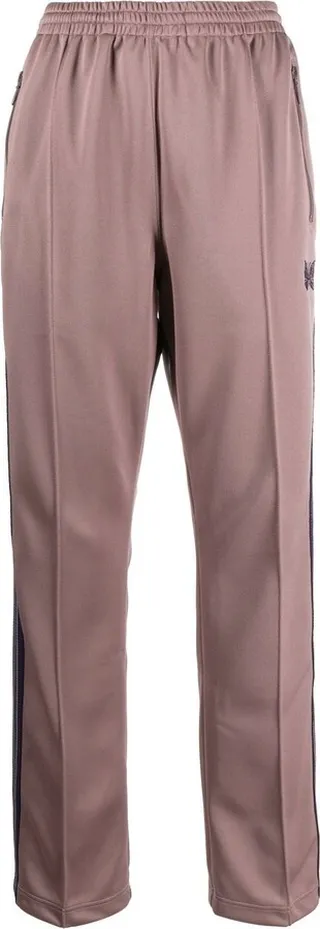 Elasticated-Waist Straight-Leg Trousers