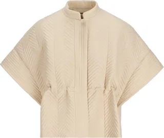 Gucci High Neck Chevron Quilted Jacket