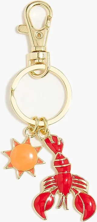 J.Crew Factory Women's Lobster And Sun Key Chain