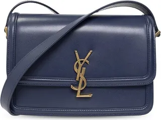 Saint Laurent Solferino Logo Plaque Medium Shoulder Bag