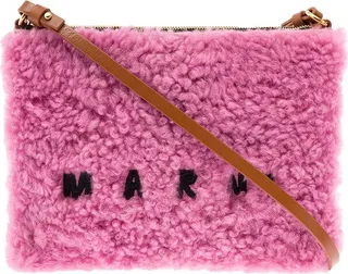 Marni Logo-Embroidered Crossbody Bag