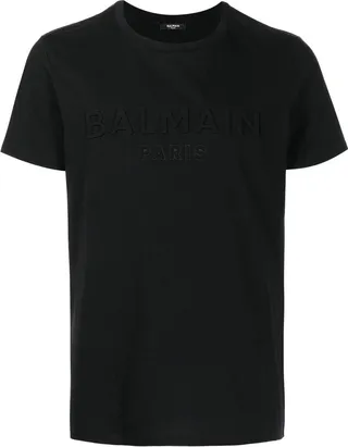 Black Embossed Logo T-Shirt