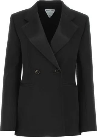 Bottega Veneta Curved Sleeves Compact Satin Jacket