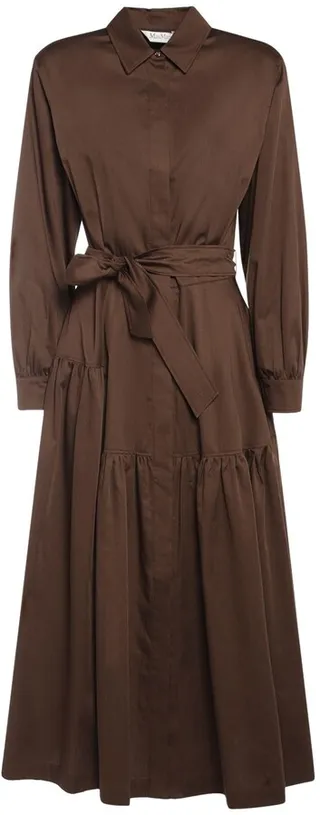Olimpia cotton poplin midi shirt dress