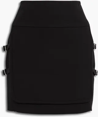 Watny buckled twill mini skirt