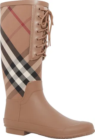 Simeon Check Waterproof Rain Boot