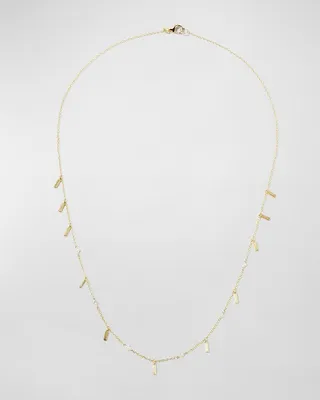 Petite Skyler Dancing Square and Diamond Necklace