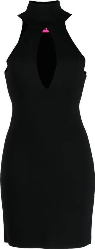 Cut-Out Detail Roll Neck Dress
